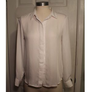 Silky White Button Up